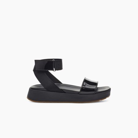 UGG Lennox Black Sandals for Women (HDAZ37462)